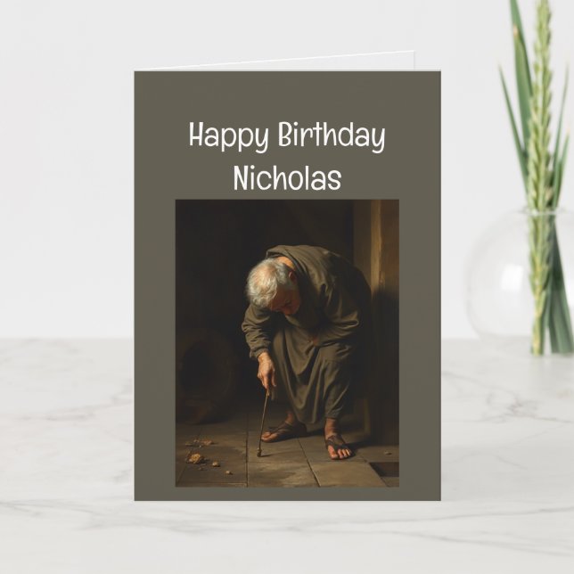 Custom Name Funny Birthday Not Picking it up Card (Front)