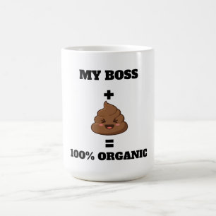 Custom Name Funny Poop Mug - 100% Organic Gag Gift