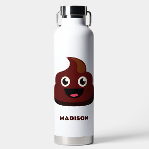 Custom Name Funny POOP Water Bottle