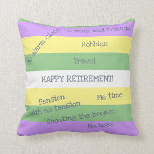 Custom Name Funny Retirement No Clock Boss Tension Cushion