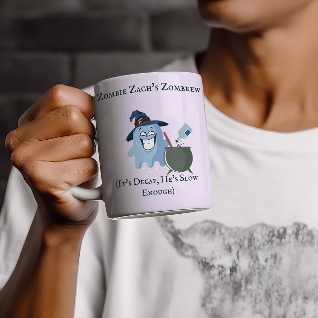 Custom name funny sarcastic ghost drink gift coffee mug (Creator Uploaded)