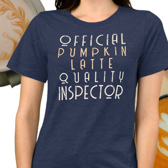 Custom Name Funny Saying Pumpkin Latte Fall Quote  Tri-Blend Shirt (Creator Uploaded)