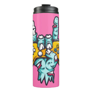 Custom name Gamer Zombie Thermal Tumbler