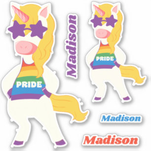 Custom Name Gay Unicorn