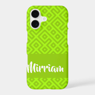 Custom name geometric print pattern