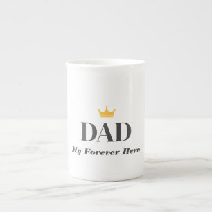 Custom Name Gift For Dad Bone China Mug