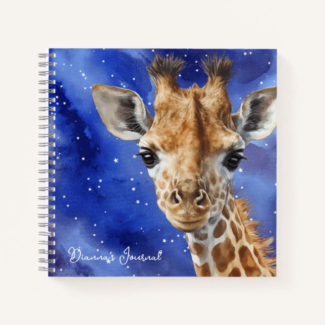 Custom Name Giraffe Journal (Front)