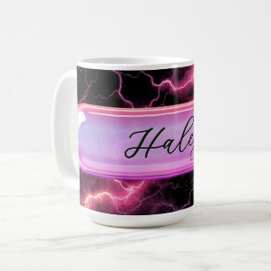 Custom Name Girl Power Glass   Personalised Coffee Mug