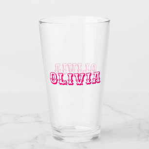 Custom Name Glass