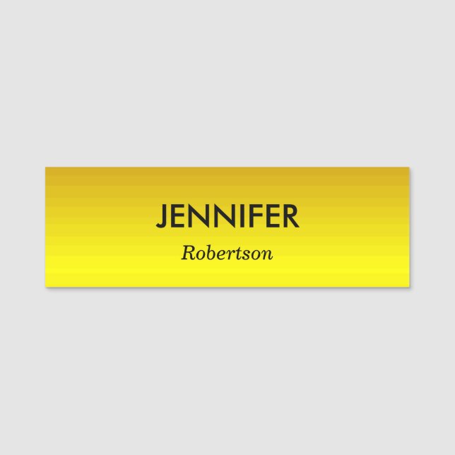 Custom name gold gradient tag (Front)