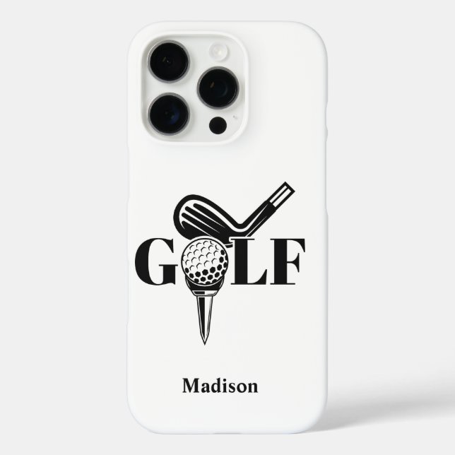Custom Name Golf Case-Mate iPhone Case (Back)