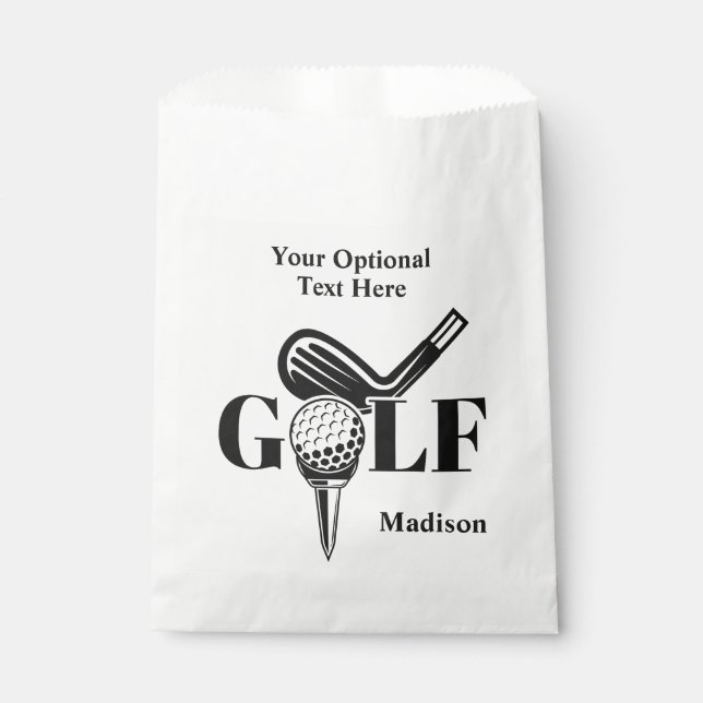 Custom Name Golf Favour Bag (Front)