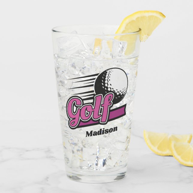 Custom Name Golf Glass (Back Ice)
