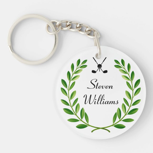 Custom Name Golf Keychain (Front)