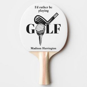 Custom Name Golf Ping Pong Paddle