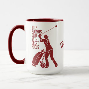 Custom name GOLF PLAYER mug - choose style
