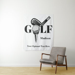 Custom Name Golf Tapestry