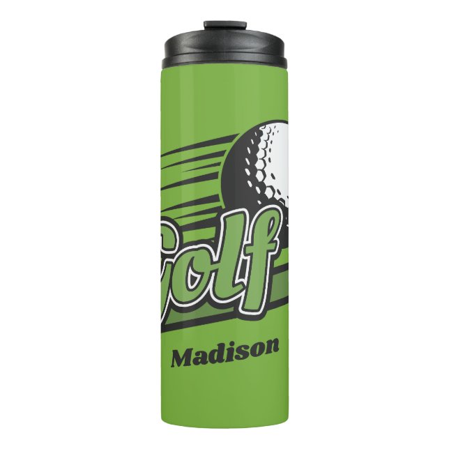 Custom Name Golf Thermal Tumbler (Front)