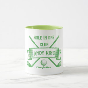 Custom Name Golfer Gift, Personalised Hole-in-One  Mug