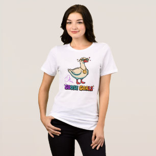 Custom Name Goose Goalz Shirt, Funny Goose Swagger Tri-Blend Shirt