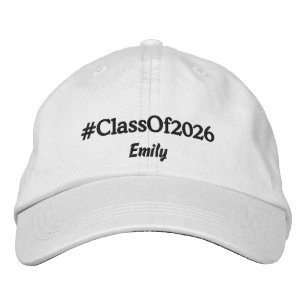 Custom Name Graduate 2026 Hashtag Embroidered Hat