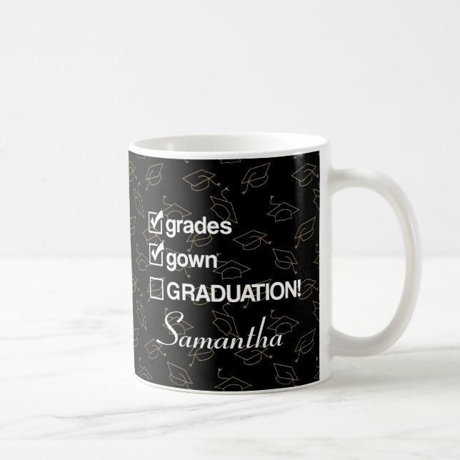 Custom Name Graduation Gift | Funny Graduation Coffee Mug (Right)