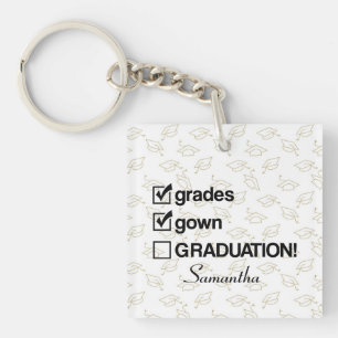 Custom Name Graduation Gift Funny Graduation Key Ring