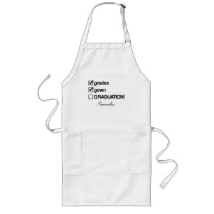 Custom Name Graduation Gift   Funny Graduation Long Apron
