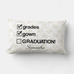 Custom Name Graduation Gift Funny Graduation Lumbar Cushion