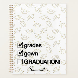 Custom Name Graduation Gift   Funny Graduation Planner