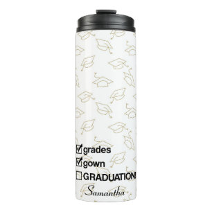 Custom Name Graduation Gift   Funny Graduation Thermal Tumbler