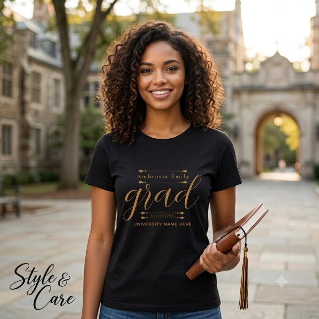 Custom Name Graduation Tee –Modern Tri-Blend Style (Custom Name Graduation Tee –Modern Tri-Blend Style)