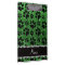 Custom name green glitter black dog paws