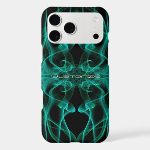Custom Name Green Smoke Symmetrical Black