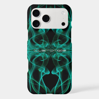 Custom Name Green Smoke Symmetrical Black