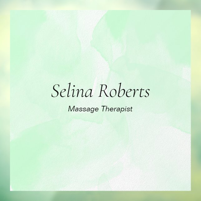 Custom name green watercolor (Sheet 3)