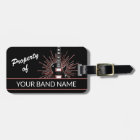 Custom Name Guitar Band Merch Rock Roll Music Bag 
