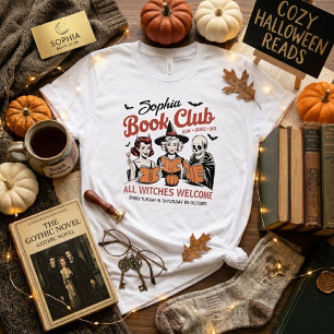 Custom Name Halloween Book Club Tri-Blend Shirt