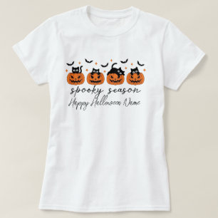 Custom Name Happy Halloween Spooky Season Shirt