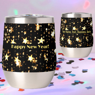 Custom Name Happy New Year 11oz Stainless Steel