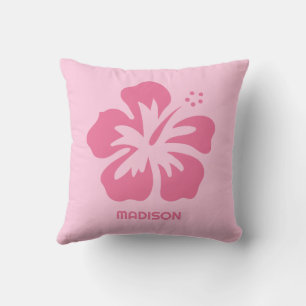 Custom Name Hibiscus Cushion