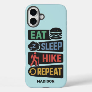 Custom Name Hiking iPhone 16 Plus Case