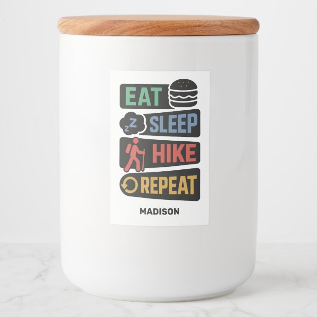 Custom Name Hiking Food Label (Front)