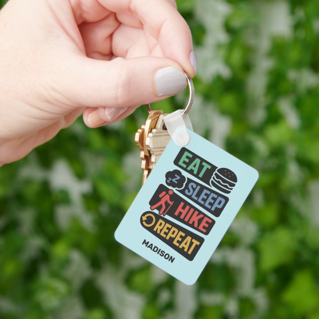 Custom Name Hiking Key Ring (Hand)