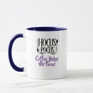 Custom Name 'Hocus Pocus Coffee Helps me Focus' Mug
