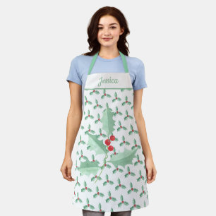 Custom Name Holly Apron