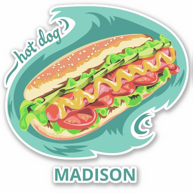 Custom name Hot Dog (Front)