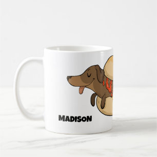 Custom Name Hot Dog Coffee Mug