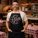 Custom NAME Hot Fresh Italian Pizza Pizzeria Apron<br><div class="desc">Custom NAME Hot Fresh Italian Pizza Pizzeria Design - Classic Italy Pizza Pie Style! Customise with your Name or Custom Text - Pizzaiolo or Pizzaiola Baker Chef</div>