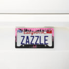 Custom Name Hot Pink Glitter Drip on Matte Black 